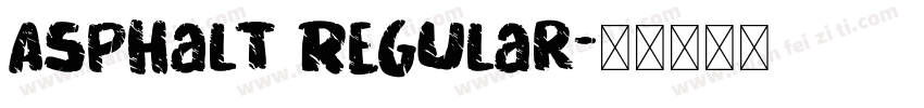 Asphalt Regular字体转换